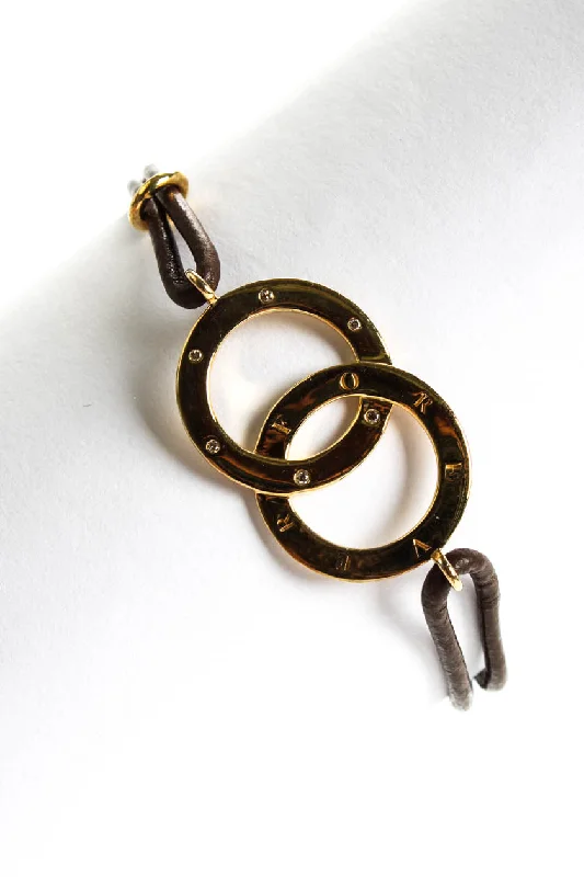 Shop Dazzling Jewelry At The Best Prices Enjoy Discount Rarities Womens Sterling Silver Yellow Gold Plated Diamond Double Ring Leather Bracelet Shop Dazzling Jewelry At The Best Prices Enjoy Discount Rarities Womens Sterling Silver Yellow Gold Plated Diamond Double Ring Leather Bracelet