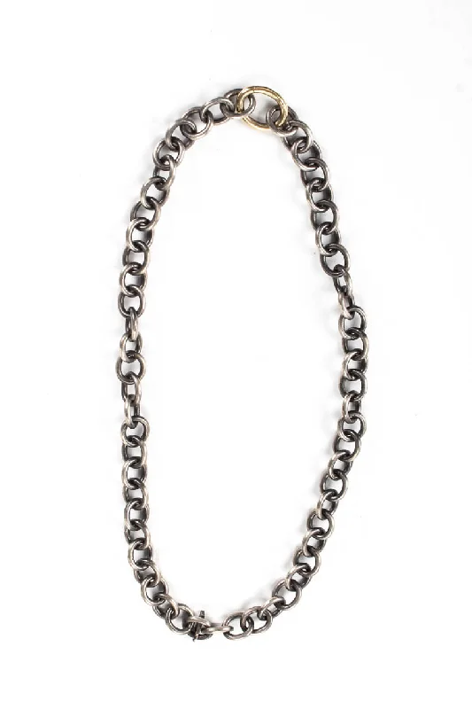 Luxury Handcrafted Jewelry For Elegant Looks Seasonal Style Discounts Castro NY 18kt Yellow Gold Sterling Silver Chain Necklace Luxury Handcrafted Jewelry For Elegant Looks Seasonal Style Discounts Castro NY 18kt Yellow Gold Sterling Silver Chain Necklace