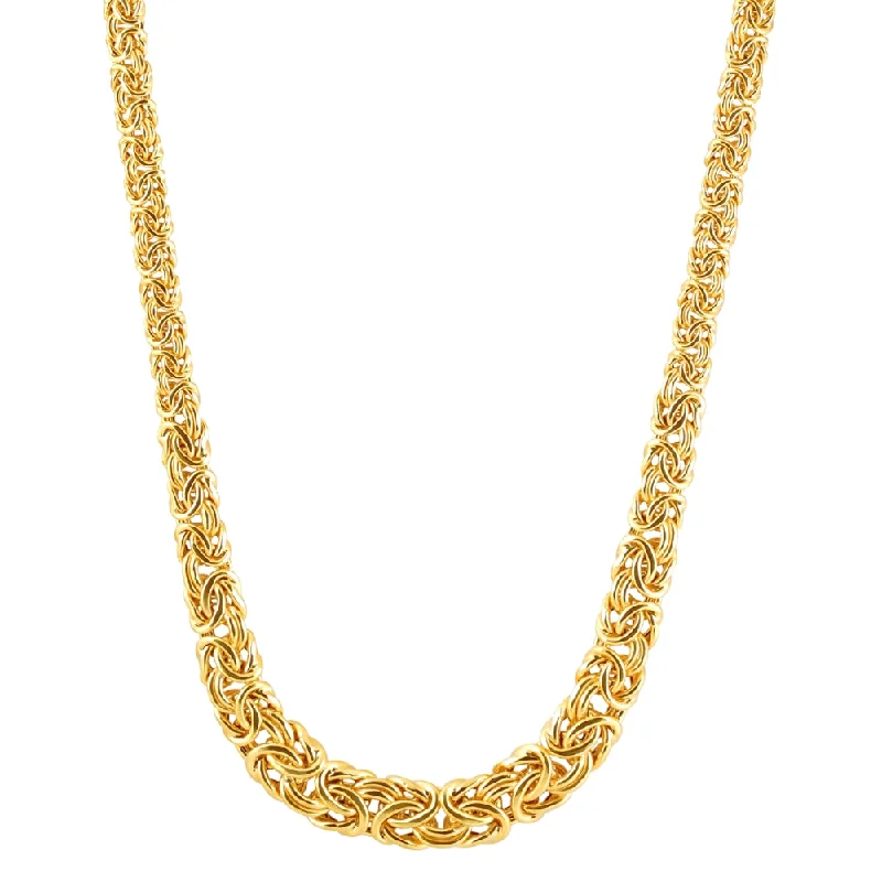 Clearance Sale On High-End Jewelry Collections Insane Discount Onslaught 14k Yellow Gold Plated Heavy Silver 17" Byzantine Chain Women's Necklace Clearance Sale On High-End Jewelry Collections Insane Discount Onslaught 14k Yellow Gold Plated Heavy Silver 17" Byzantine Chain Women's Necklace