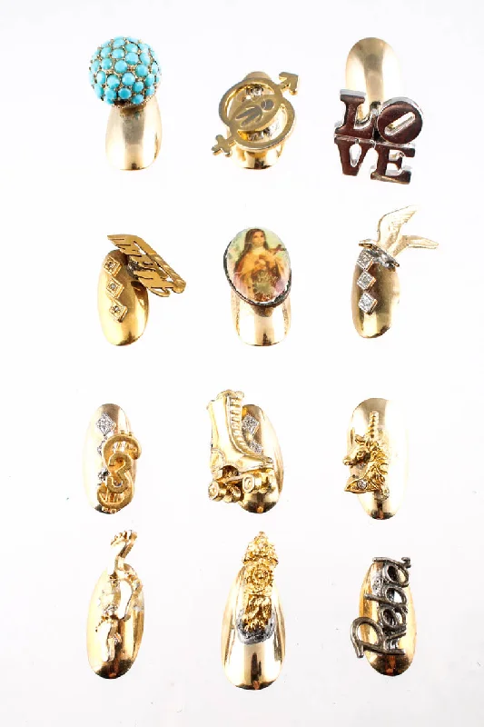 Your Perfect Accessory Now At The Best Price Romantic Chic Deals Dzines Womens Gold Tone Diamond Charm Nail Coverings Set Of 12 Your Perfect Accessory Now At The Best Price Romantic Chic Deals Dzines Womens Gold Tone Diamond Charm Nail Coverings Set Of 12
