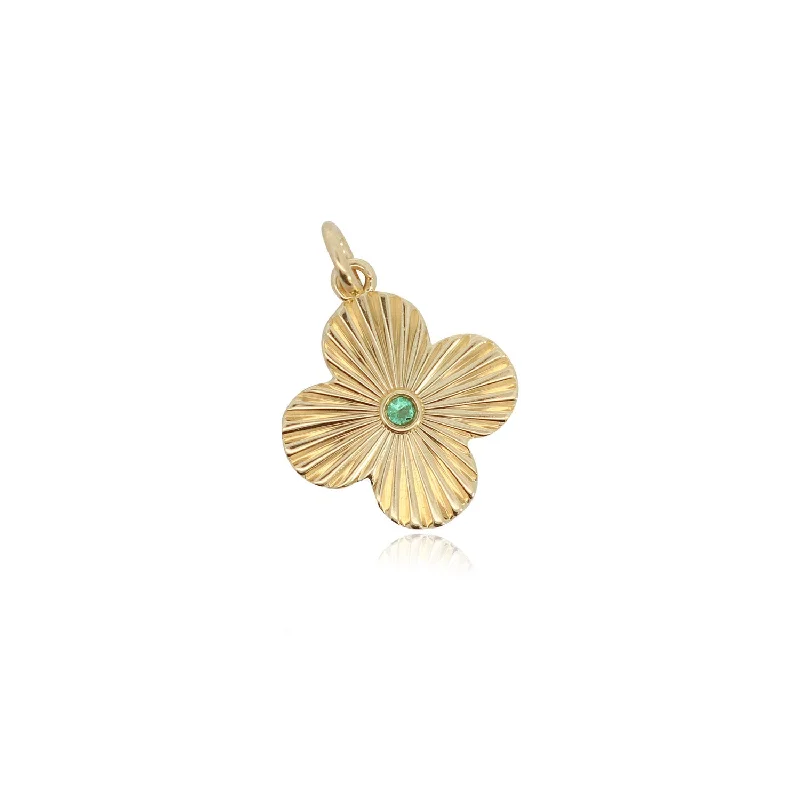 Jewelry Sale – Exclusive Styles At Lower Prices Trend Alert Fluted Emerald Clover Charm Jewelry Sale – Exclusive Styles At Lower Prices Trend Alert Fluted Emerald Clover Charm