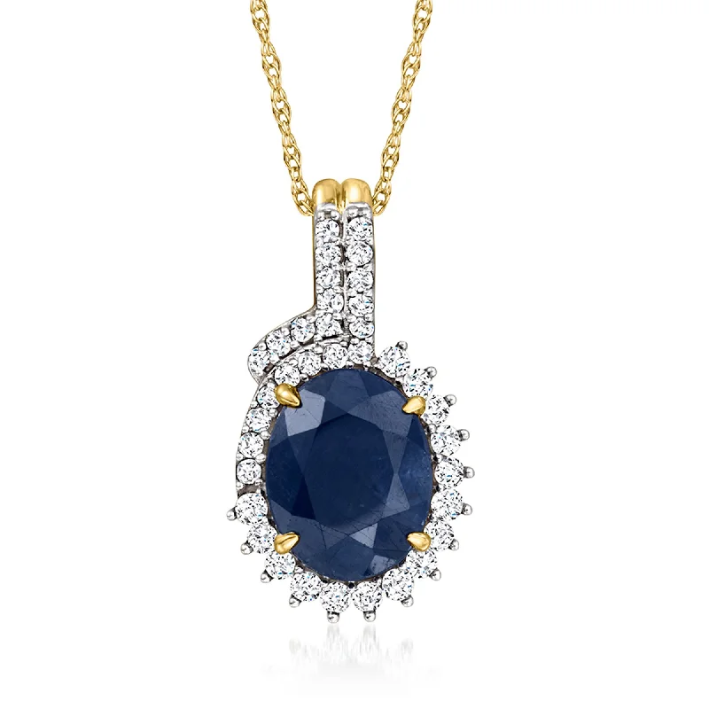 Limited-Stock Jewelry Clearance – Grab Your Favorites Now Stay Ahead In Style Ross-Simons Sapphire and . Diamond Pendant in 14kt Yellow Gold Limited-Stock Jewelry Clearance – Grab Your Favorites Now Stay Ahead In Style Ross-Simons Sapphire and . Diamond Pendant in 14kt Yellow Gold