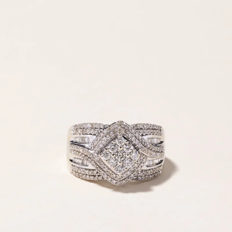 The Biggest Jewelry Sale Of The Year Is Here Special Offer For You 10k White Gold Diamond Ring | 1.10ctw | SZ 8 The Biggest Jewelry Sale Of The Year Is Here Special Offer For You 10k White Gold Diamond Ring | 1.10ctw | SZ 8