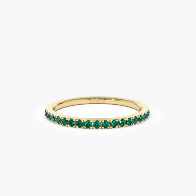Affordable Luxury Jewelry For Every Occasion Athleisure Style Sale 14k Half Eternity Emerald Ring Affordable Luxury Jewelry For Every Occasion Athleisure Style Sale 14k Half Eternity Emerald Ring