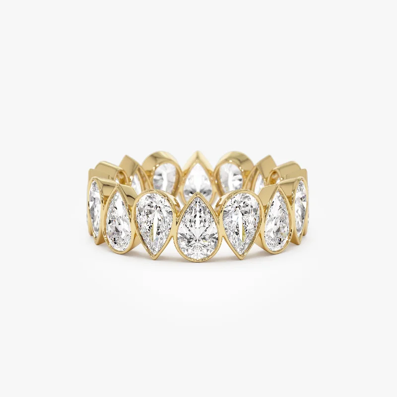 Handcrafted Jewelry Sale – Unique Designs At Low Prices Classic Elegance Sales 3.15 ctw 14k Bezel Setting Pear Shaped Lab Grown Diamond Eternity Ring - Lainey Handcrafted Jewelry Sale – Unique Designs At Low Prices Classic Elegance Sales 3.15 ctw 14k Bezel Setting Pear Shaped Lab Grown Diamond Eternity Ring - Lainey