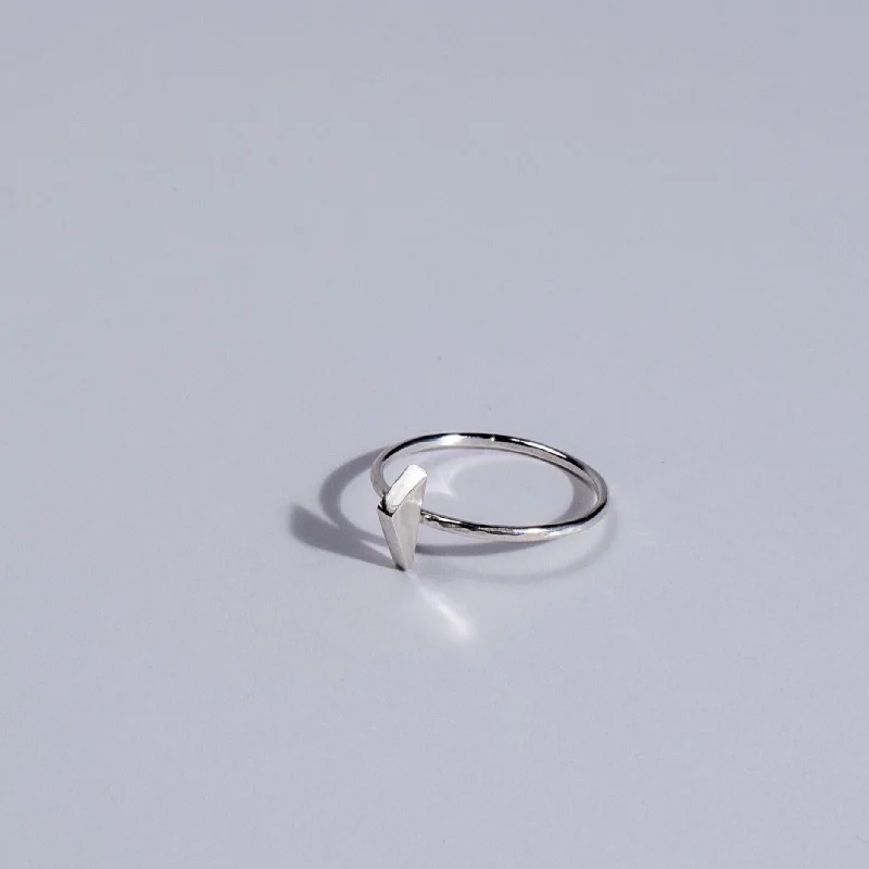Shop Dazzling Jewelry With Special Promotional Discounts Premium Style Geometric Mini Angular Triangle Ring - Choose Your Metal Shop Dazzling Jewelry With Special Promotional Discounts Premium Style Geometric Mini Angular Triangle Ring - Choose Your Metal