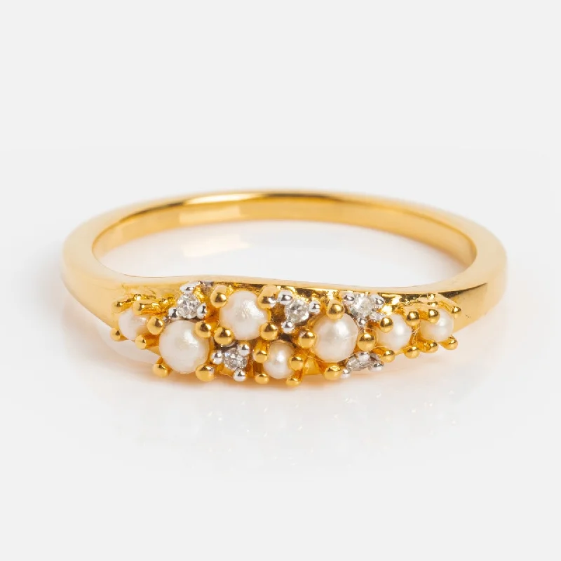 Timeless Elegance Now At Special Discounts Flash Sale Starts Madeline Pearl and Diamond Scatter Ring Timeless Elegance Now At Special Discounts Flash Sale Starts Madeline Pearl and Diamond Scatter Ring
