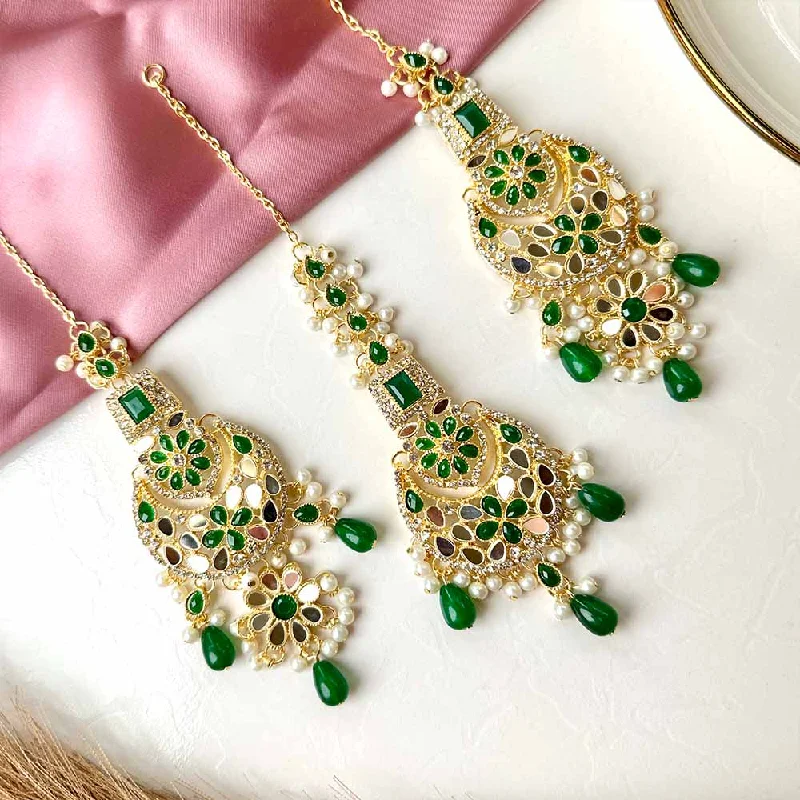 Personalized Jewelry Sale – Meaningful Gifts At Great Prices Smart Casual Deals Muneera Earrings and Teeka Set (Green) Personalized Jewelry Sale – Meaningful Gifts At Great Prices Smart Casual Deals Muneera Earrings and Teeka Set (Green)