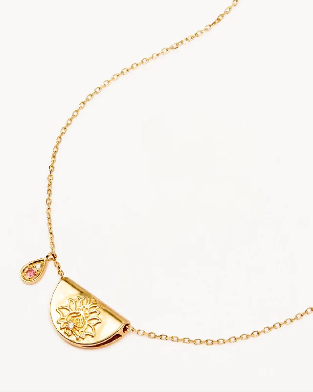 Jewelry Flash Sale – Stylish Designs At Unbeatable Rates Street Style Discounts 14k Solid Gold Lotus Birthstone Diamond Necklace - October - Pink Tourmaline Jewelry Flash Sale – Stylish Designs At Unbeatable Rates Street Style Discounts 14k Solid Gold Lotus Birthstone Diamond Necklace - October - Pink Tourmaline
