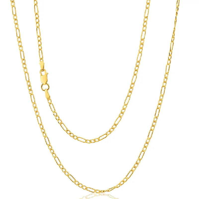 Gorgeous Jewelry, Limited-Time Savings Ride The Style Wave 9ct Yellow Gold Silver Filled 45cm Figaro Chain 50 Gauge Gorgeous Jewelry, Limited-Time Savings Ride The Style Wave 9ct Yellow Gold Silver Filled 45cm Figaro Chain 50 Gauge