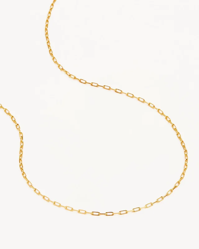 Handmade Pearl Jewelry For Timeless Elegance Statement Fashion Offers 18k Gold Vermeil 18" Link Chain Necklace Handmade Pearl Jewelry For Timeless Elegance Statement Fashion Offers 18k Gold Vermeil 18" Link Chain Necklace