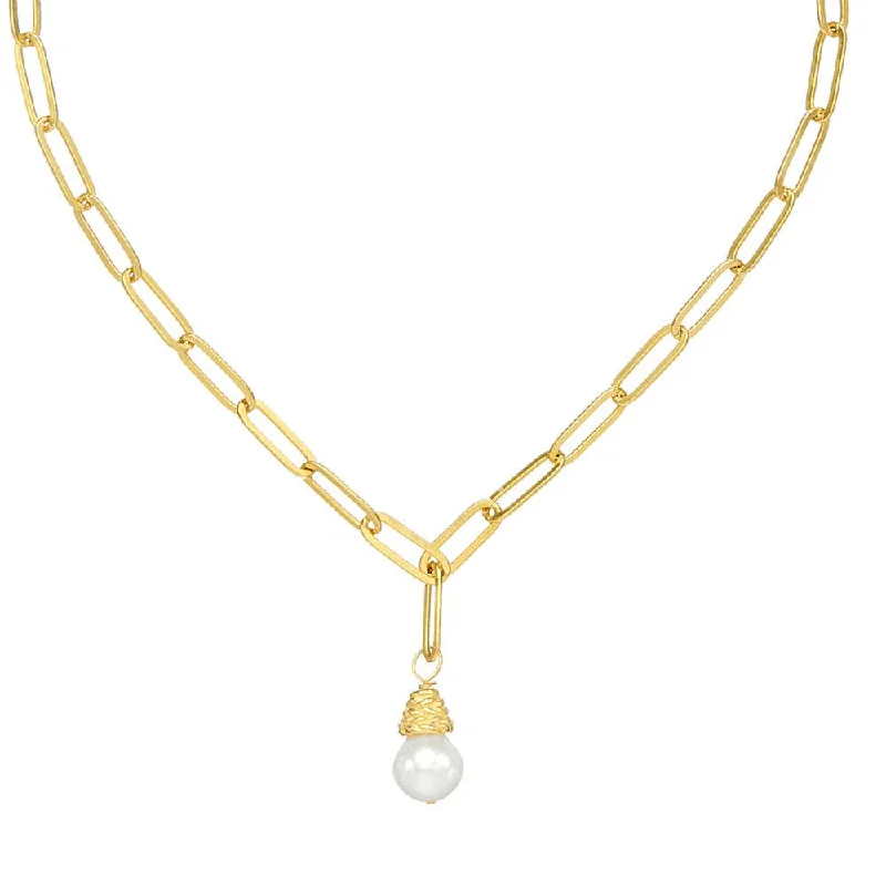 Shop High-Quality Jewelry At Jaw-Dropping Discounts Glamorous Fashion Offers Pearl Drop on Paper Clip Chain Shop High-Quality Jewelry At Jaw-Dropping Discounts Glamorous Fashion Offers Pearl Drop on Paper Clip Chain