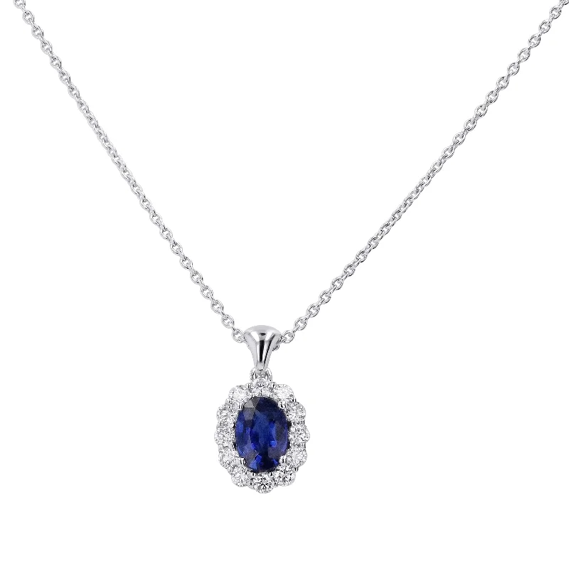 Premium Jewelry At Special Low Prices For A Limited Time Discover Promotions Sapphire & Diamond Halo Pendant Necklace Premium Jewelry At Special Low Prices For A Limited Time Discover Promotions Sapphire & Diamond Halo Pendant Necklace