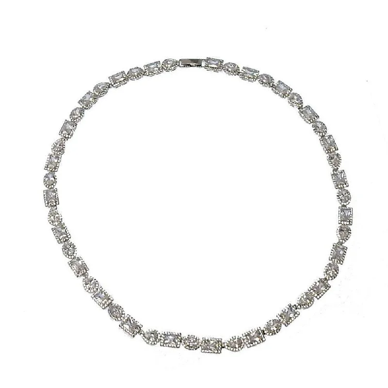 Timeless Elegance, Temporary Discounts – Act Fast Casual Chic Deals Silver Tennis Necklace Timeless Elegance, Temporary Discounts – Act Fast Casual Chic Deals Silver Tennis Necklace