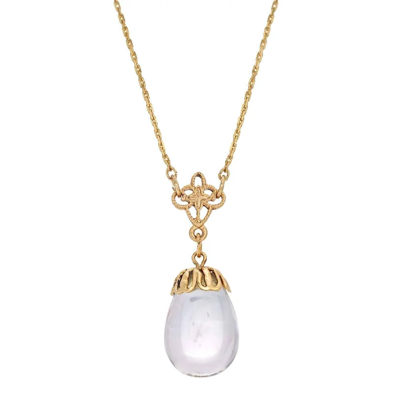 Handcrafted Jewelry Sale – Unique Designs At Low Prices 1928 Jewelry Clear Glass Egg Pendant Necklace 16" + 3" Extender Handcrafted Jewelry Sale – Unique Designs At Low Prices 1928 Jewelry Clear Glass Egg Pendant Necklace 16" + 3" Extender
