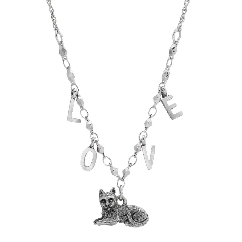 Modern Jewelry At Exclusive Discounts – Shop Today 1928 Jewelry LOVE Antiqued Cat Pendant Necklace 16" Modern Jewelry At Exclusive Discounts – Shop Today 1928 Jewelry LOVE Antiqued Cat Pendant Necklace 16"