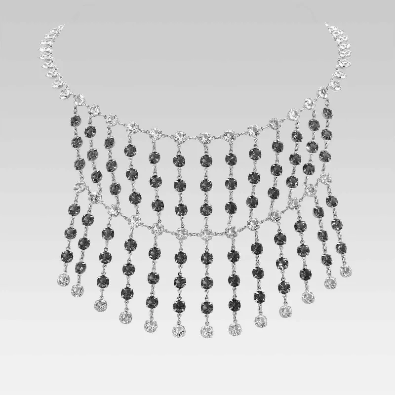 Elegant Jewelry At Unbeatable Offers – Shop Before It's Gone 1928 Jewelry Multi Drop Clear and Black Diamond Austrian Crystal Necklace 16" Elegant Jewelry At Unbeatable Offers – Shop Before It's Gone 1928 Jewelry Multi Drop Clear and Black Diamond Austrian Crystal Necklace 16"
