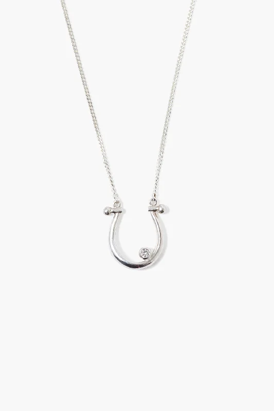 The Perfect Jewelry Piece At The Perfect Discount Diamond Horseshoe Necklace Silver The Perfect Jewelry Piece At The Perfect Discount Diamond Horseshoe Necklace Silver