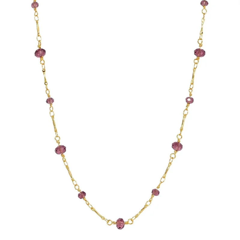 Fashion-Forward Jewelry At Incredible Prices 1928 Jewelry Purple Beaded Chain Necklace 16" + 3" Extender Fashion-Forward Jewelry At Incredible Prices 1928 Jewelry Purple Beaded Chain Necklace 16" + 3" Extender