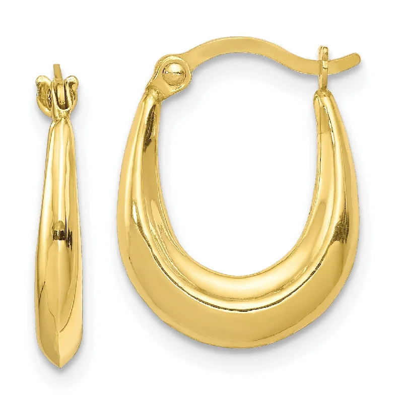 Eco-Friendly Sustainable Jewelry For Conscious Buyers Comfortable Chic 10KT Yellow Gold 15X12MM Hoop Earrings Eco-Friendly Sustainable Jewelry For Conscious Buyers Comfortable Chic 10KT Yellow Gold 15X12MM Hoop Earrings