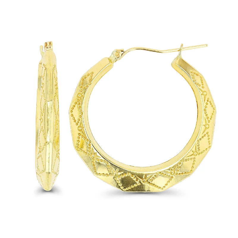 Huge Savings On Timeless Jewelry Collections Affordable Luxury Fashion 10KT Yellow Gold 30X4.8MM Hoop Earrings Huge Savings On Timeless Jewelry Collections Affordable Luxury Fashion 10KT Yellow Gold 30X4.8MM Hoop Earrings