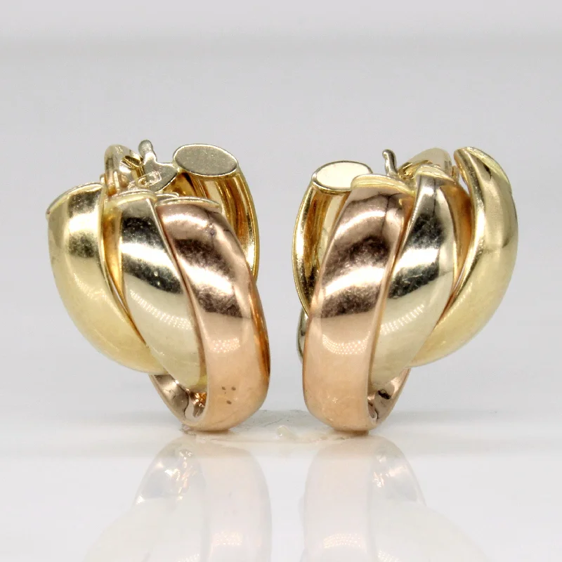Don't Miss These Dazzling Jewelry Discounts 14k Tri Tone Gold Earrings