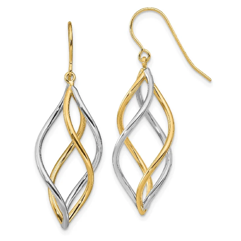 Don't Miss These Dazzling Jewelry Discounts Trendy Fashion Sale 14KT White and Yellow Gold 39X14MM Drop & Dangle Earrings Don't Miss These Dazzling Jewelry Discounts Trendy Fashion Sale 14KT White and Yellow Gold 39X14MM Drop & Dangle Earrings