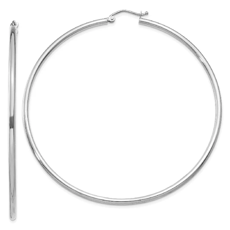 Gorgeous Jewelry, Limited-Time Savings Stylish Deals 14KT White Gold 65X2MM Hoop Earrings Gorgeous Jewelry, Limited-Time Savings Stylish Deals 14KT White Gold 65X2MM Hoop Earrings