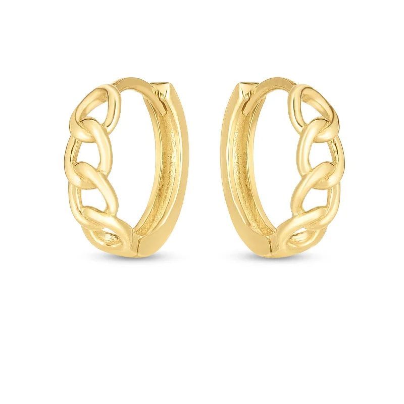 Exclusive Jewelry Markdowns – Limited-Time Offer Big Discounts 14KT Gold Cuban Link Hoop Earrings Exclusive Jewelry Markdowns – Limited-Time Offer Big Discounts 14KT Gold Cuban Link Hoop Earrings