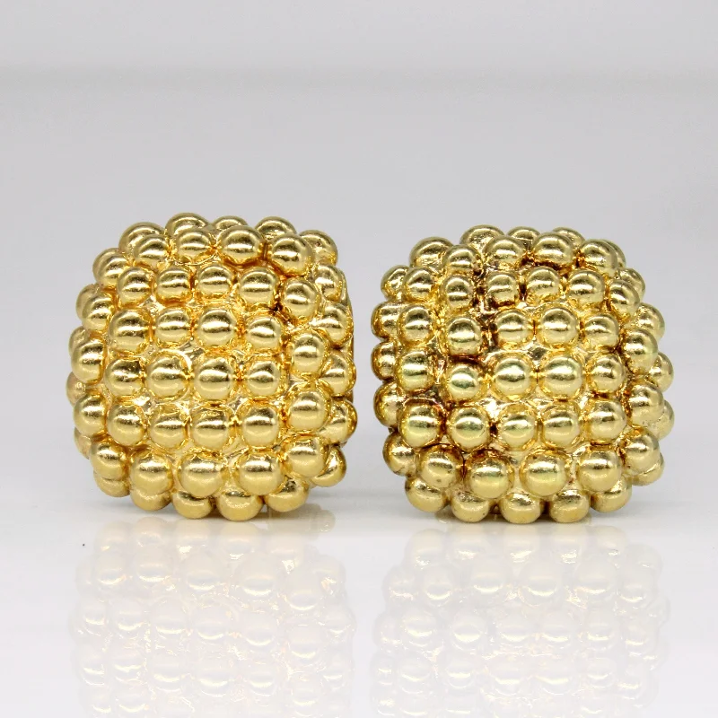 Unique Jewelry For Less – Shop The Sale Now 18k Yellow Gold Square Earrings