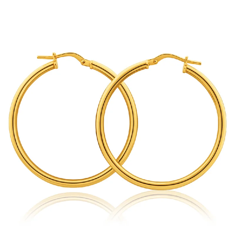 Must-Have Jewelry At Unbelievable Discounts Chic Styles 9ct Yellow Gold Silver Filled Gypsy 30mm Hoop Earrings Must-Have Jewelry At Unbelievable Discounts Chic Styles 9ct Yellow Gold Silver Filled Gypsy 30mm Hoop Earrings