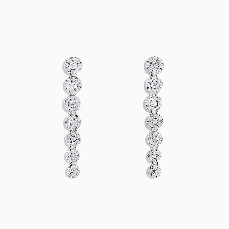 Fashion-Forward Jewelry At Incredible Prices Romantic Fashion Discounts Bouquet 14K White Gold Diamond Drop Earrings 0.85 TCW Fashion-Forward Jewelry At Incredible Prices Romantic Fashion Discounts Bouquet 14K White Gold Diamond Drop Earrings 0.85 TCW