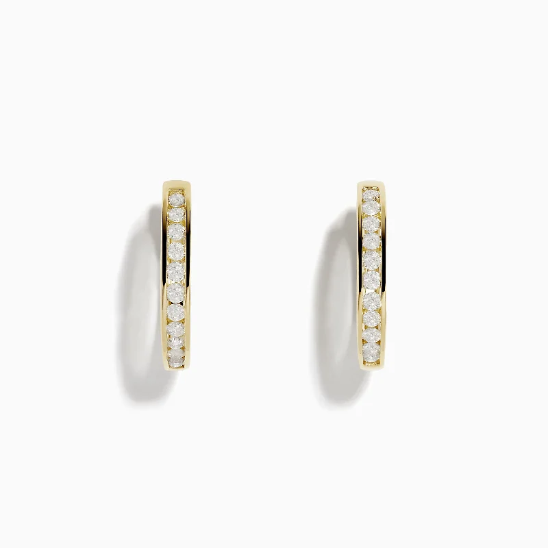 Grab Exquisite Jewelry At The Lowest Prices Everyday Elegance Sale D'Oro 14k Yellow Gold 6/8" Diamond Hoop Earrings 0.48 TCW Grab Exquisite Jewelry At The Lowest Prices Everyday Elegance Sale D'Oro 14k Yellow Gold 6/8" Diamond Hoop Earrings 0.48 TCW