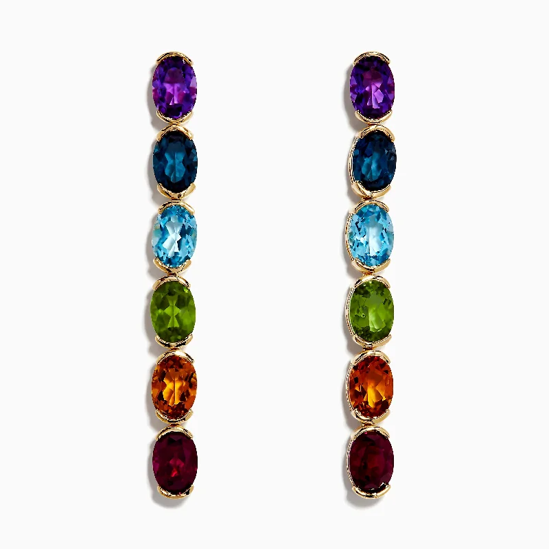 Last Chance To Grab Your Favorite Jewelry At A Discount Premium Style Mosaic 14K Yellow Gold Multi Gemstone Drop Earrings Last Chance To Grab Your Favorite Jewelry At A Discount Premium Style Mosaic 14K Yellow Gold Multi Gemstone Drop Earrings
