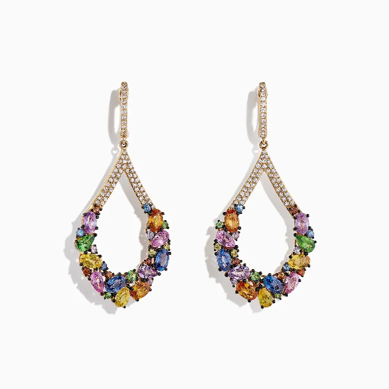Limited-Stock Jewelry Sale – Shop Before It's Gone Budget-Friendly Fashion Watercolors 14K Yellow Gold Sapphire and Diamond Earrings, 7.56 CW Limited-Stock Jewelry Sale – Shop Before It's Gone Budget-Friendly Fashion Watercolors 14K Yellow Gold Sapphire and Diamond Earrings, 7.56 CW