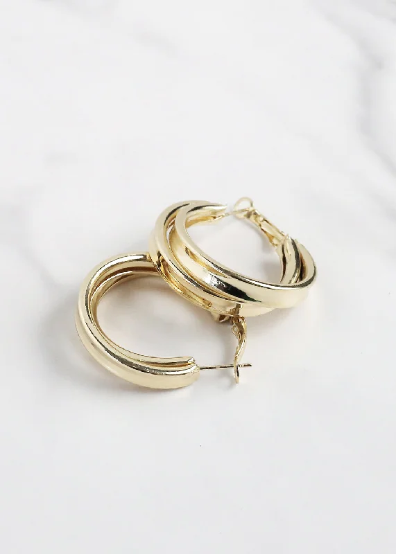 Sparkle More For Less – Jewelry Sale Happening Now Layered Hoop Earring