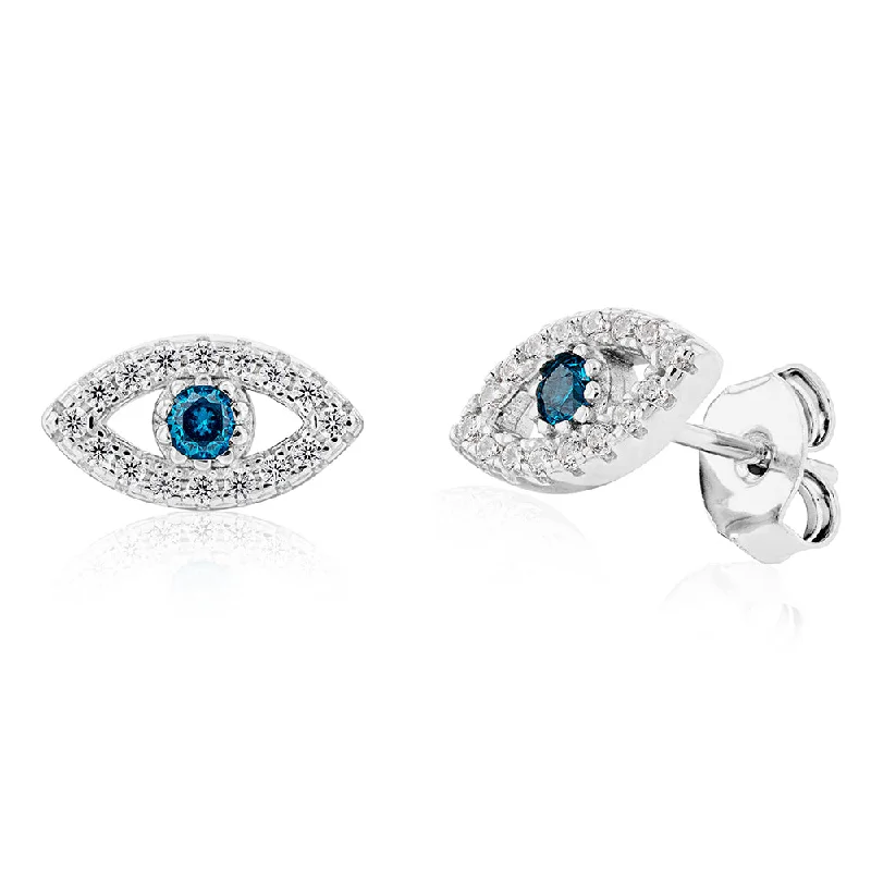 Shop Stylish Jewelry Now And Save Big Timeless Style Promotions Sterling Silver Cubic Zirconia Evil Eye Stud Earrings Shop Stylish Jewelry Now And Save Big Timeless Style Promotions Sterling Silver Cubic Zirconia Evil Eye Stud Earrings