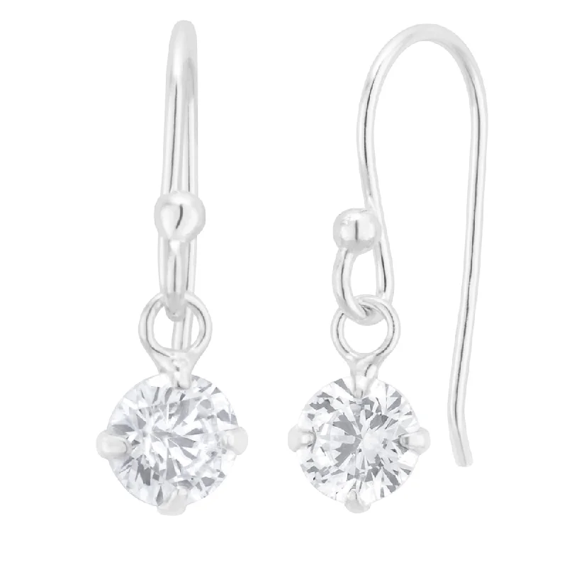 Premium Jewelry, Premium Discounts – Act Fast Latest Fashion Sterling Silver Zirconia Round Drop Earrings Premium Jewelry, Premium Discounts – Act Fast Latest Fashion Sterling Silver Zirconia Round Drop Earrings