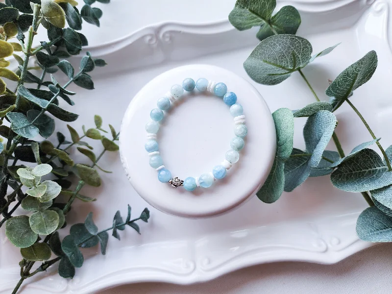Jewelry Sale Alert – Shop Timeless Elegance Today Aquamarine and Puka Shell Beaded Bracelet || Reiki Infused Jewelry Sale Alert – Shop Timeless Elegance Today Aquamarine and Puka Shell Beaded Bracelet || Reiki Infused