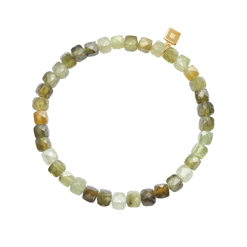 Celebrate Every Occasion With Sparkling Savings 18K Gold Plated Bracelet w. Garnet