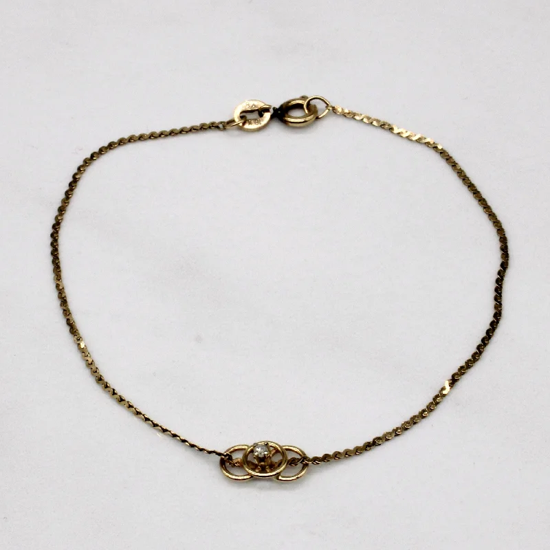 Shop Dazzling Jewelry With Special Promotional Discounts Vintage-Inspired Style Offers Diamond Pendant Bracelet | 0.01ct | 6.5" | Shop Dazzling Jewelry With Special Promotional Discounts Vintage-Inspired Style Offers Diamond Pendant Bracelet | 0.01ct | 6.5" |