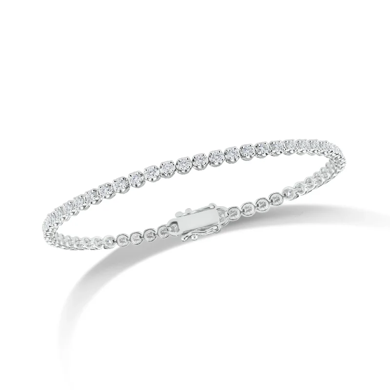Exclusive Gemstone Jewelry At Special Prices Diamond Slim Classic Tennis Bracelet