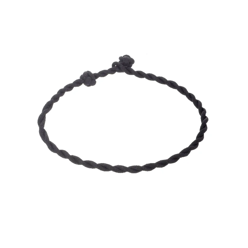 The Perfect Jewelry Piece At The Perfect Price Twisted Braid Black Cord Bracelet - Men's